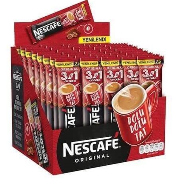 Nescafe 3'ü 1 Original 17,5 gr. 48'li Paket
