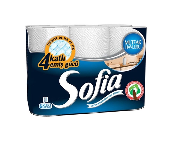 Sofia Mutfak Kağıt Havlu 6 Lı