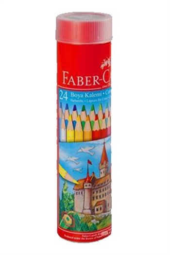 Faber Castell Metal Tüp 24 Renk Boya Kalemi