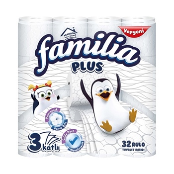 Familia Plus Tuvalet Kağıdı Üç Katlı 140 Yaprak - 32 Adet