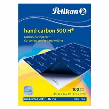 Pelikan Hard 500 H Karbon Kağıdı Mavi 100'lü Paket