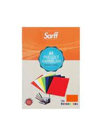 Sarff Cilt Kapağı PVC 160 Micron A4 100 Adet - Şeffaf