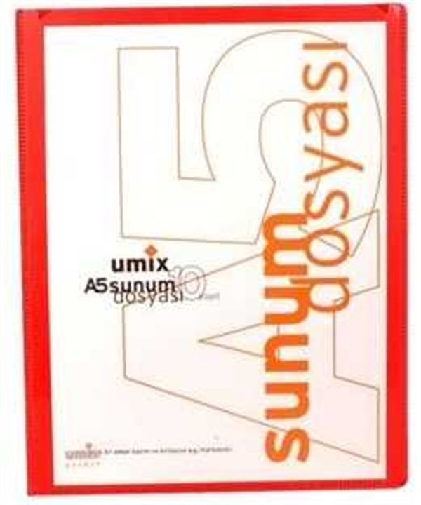 Umix A5 Sunum Dosyası 10'lu Kırmızı